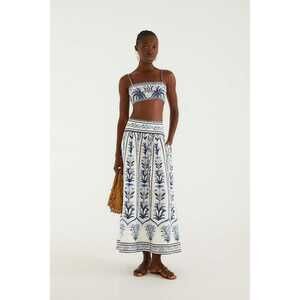 Off-White Flowers Arch  Maxi Skirt